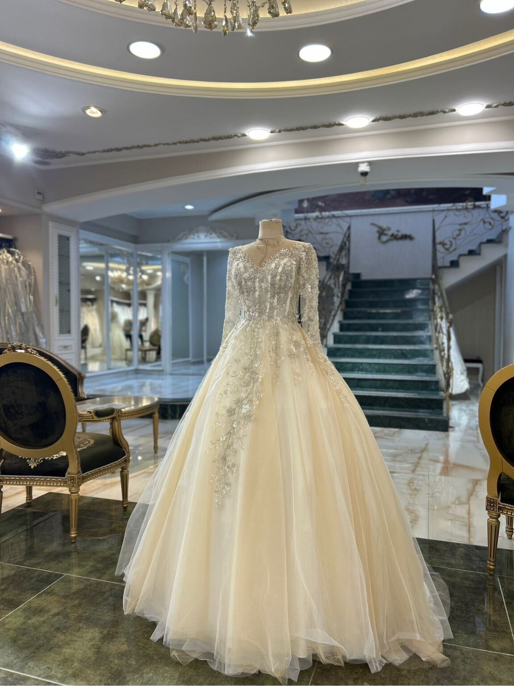 Brautkleid Creme