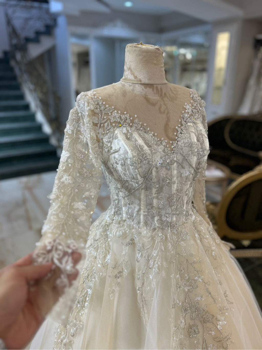 Brautkleid Creme