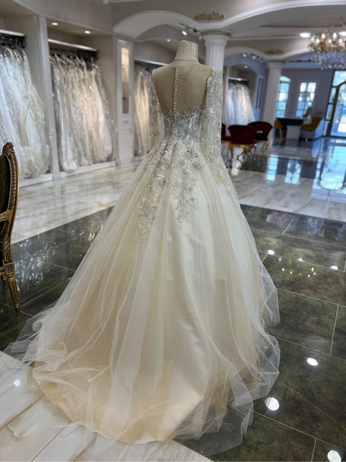 Brautkleid Creme