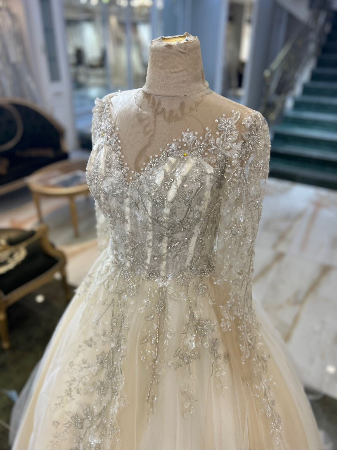 Brautkleid Creme
