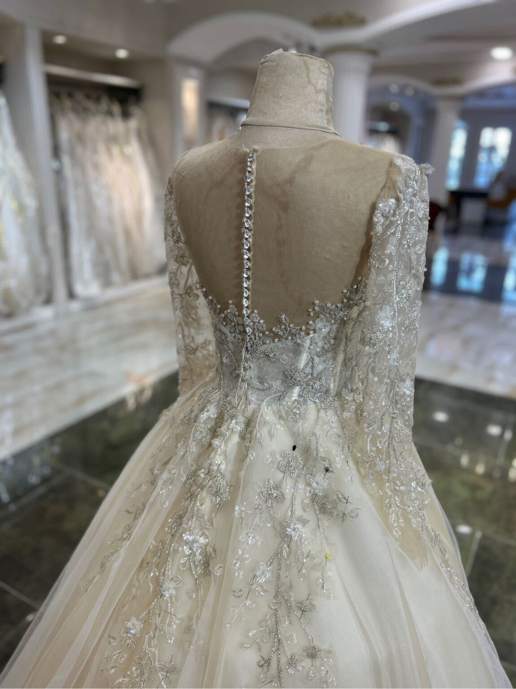 Brautkleid Creme