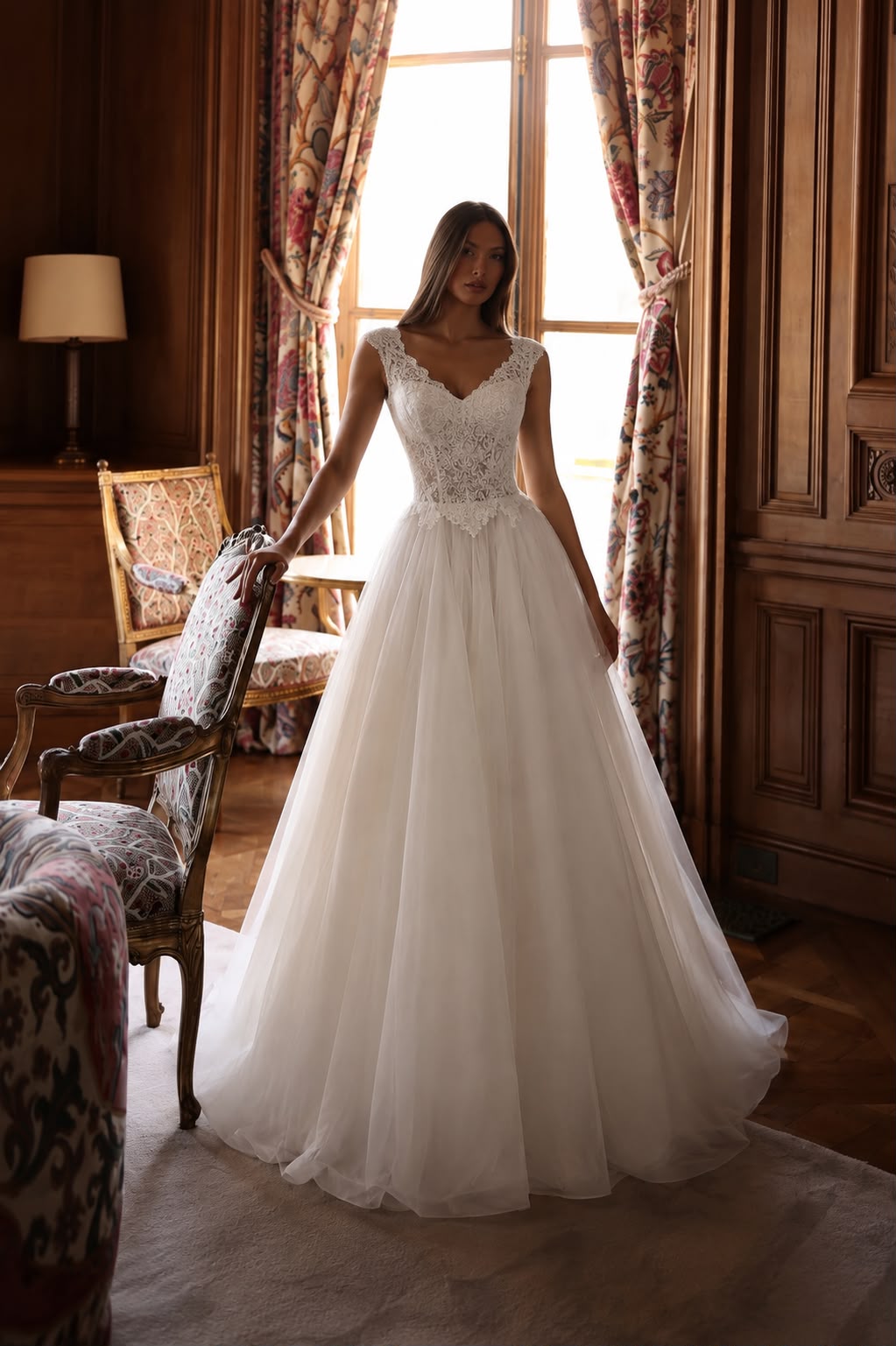 Elegance Lace A-Linien Brautkleid