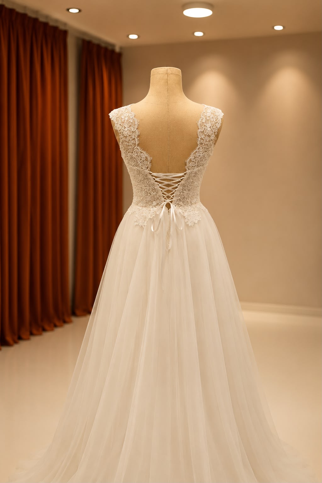 Elegance Lace A-Linien Brautkleid