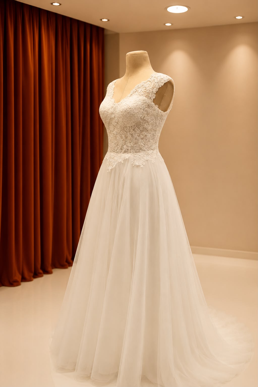 Elegance Lace A-Linien Brautkleid