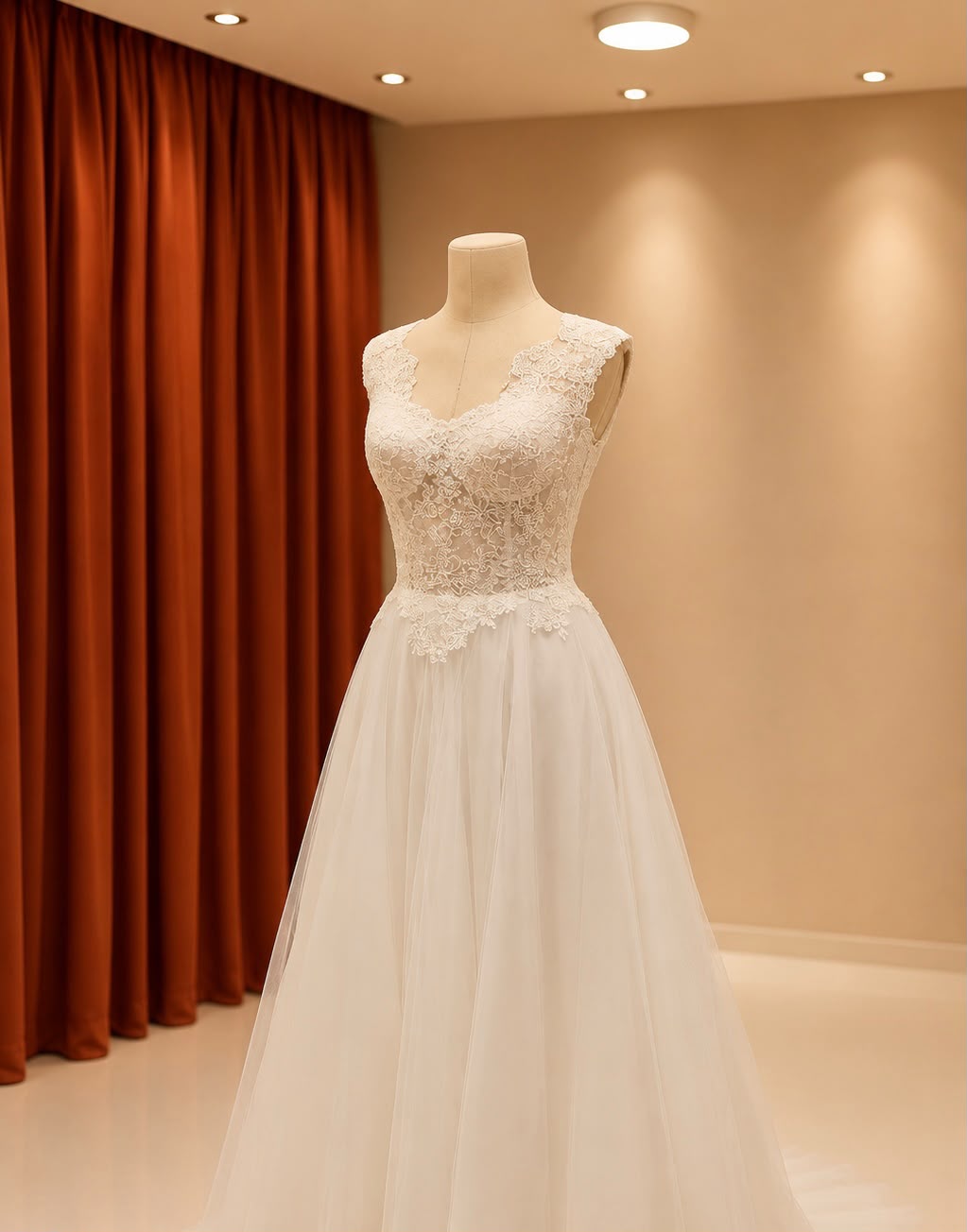 Elegance Lace A-Linien Brautkleid
