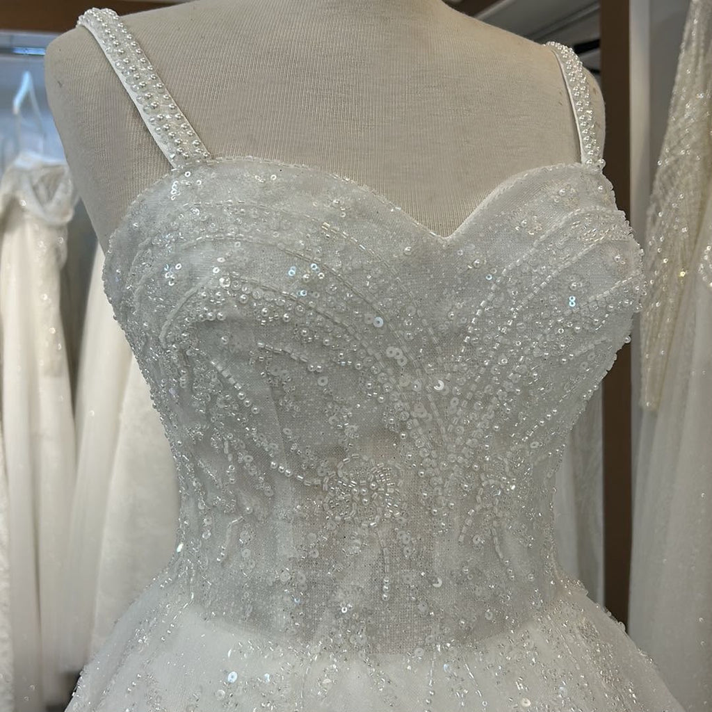 Funkelndes Prinzessinnen-Brautkleid