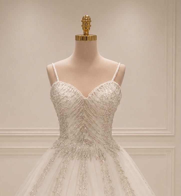 Glamour Prinzesinnen-Brautkleid