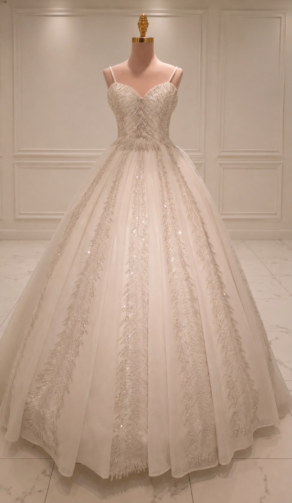Glamour Prinzesinnen-Brautkleid